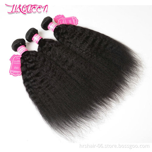Wholesale virgin hair vendors, Brazilian hair in mozambique, kinky straight human hair bundle with closure